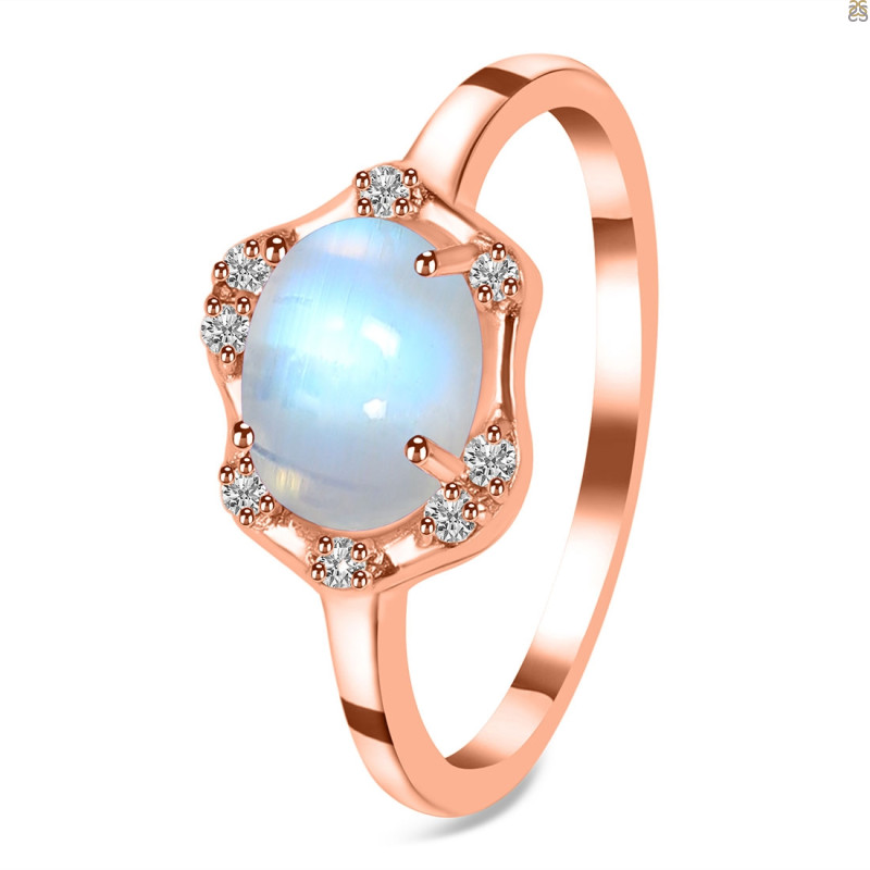 Moonstone & White Topaz Ring RBM-RR-342.