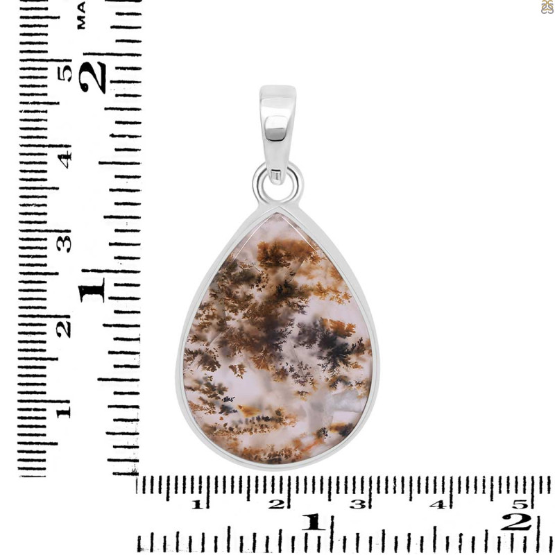 Russian Dendritic Agate Pendant-SP RDA-1-12