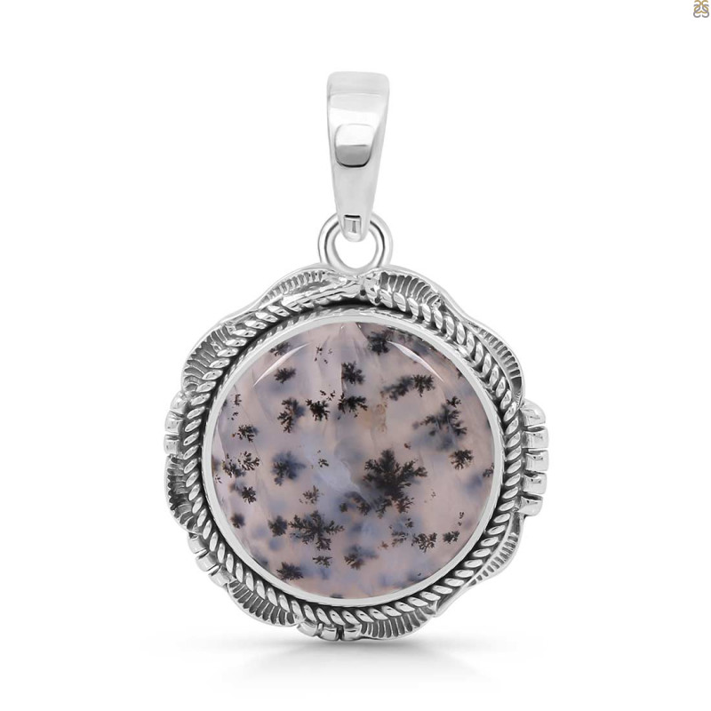 Russian Dendritic Agate Pendant-SP RDA-1-14