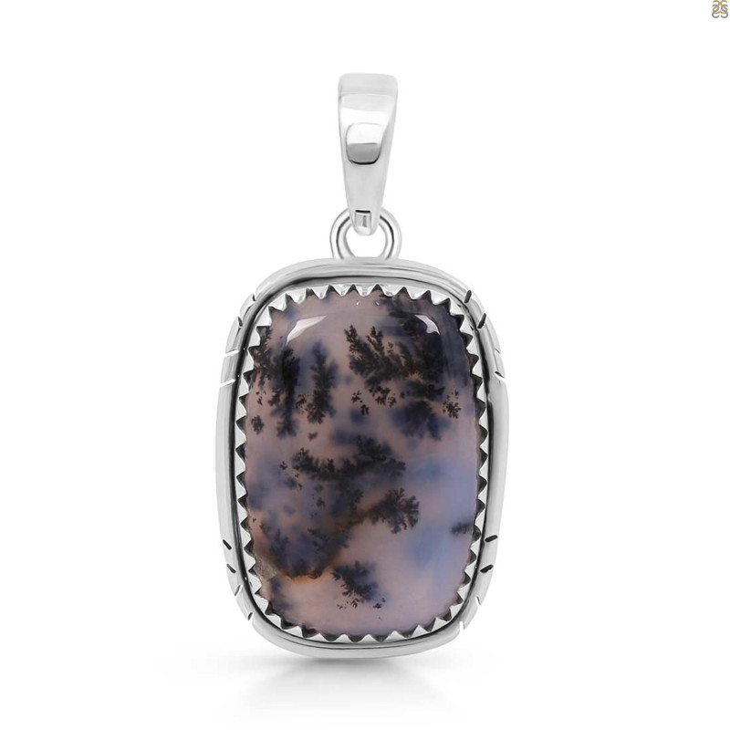 Russian Dendritic Agate Pendant-SP RDA-1-16