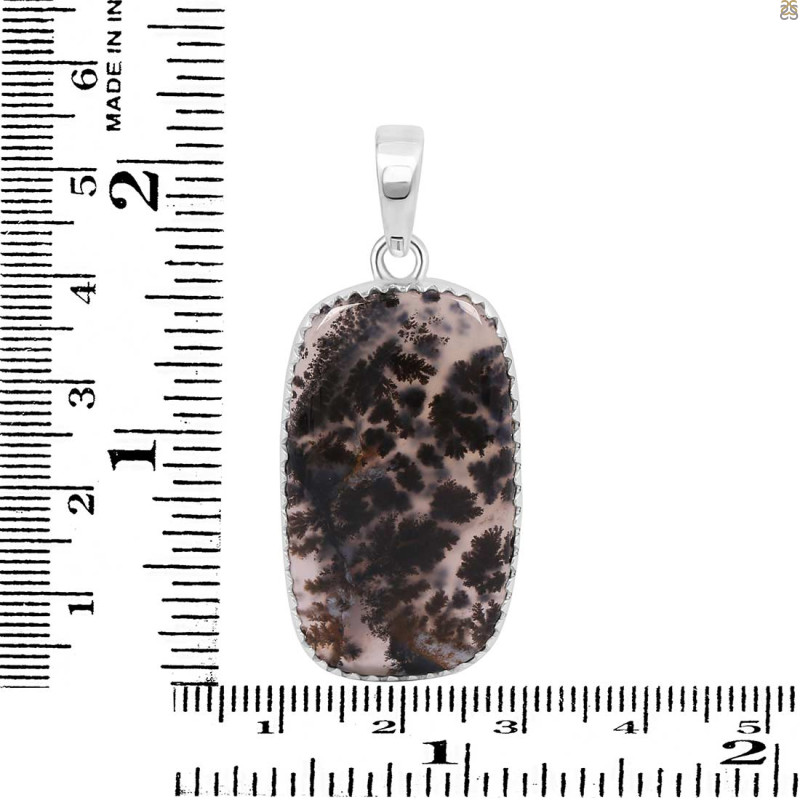 Russian Dendritic Agate Pendant-SP RDA-1-20