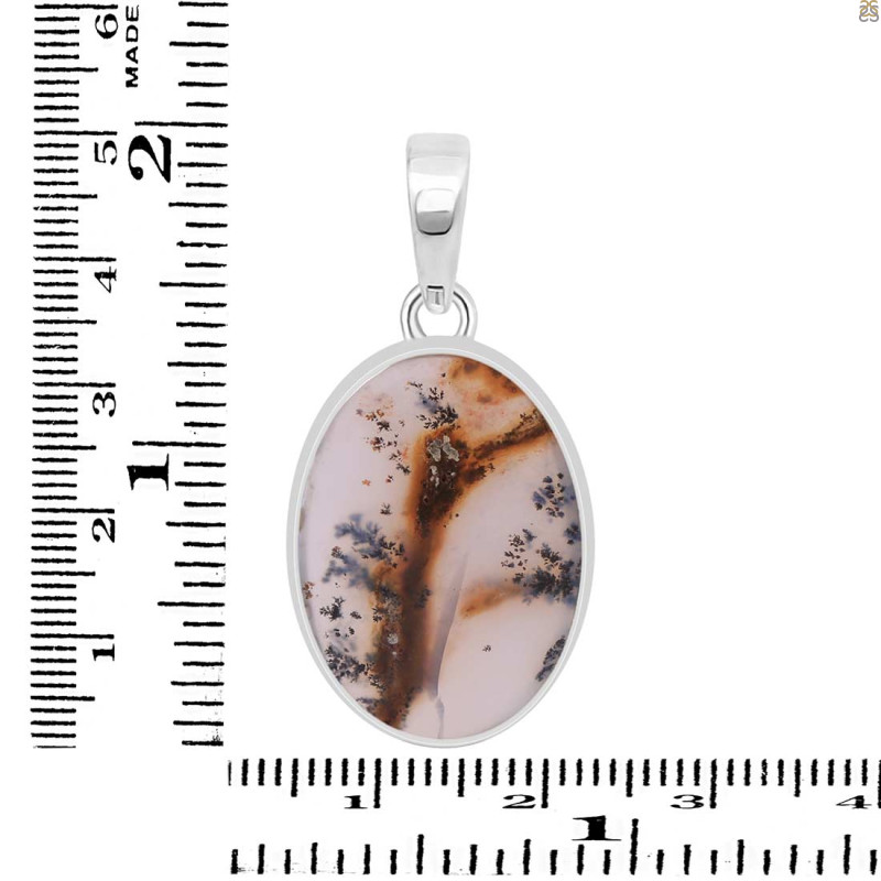 Russian Dendritic Agate Pendant-SP RDA-1-25