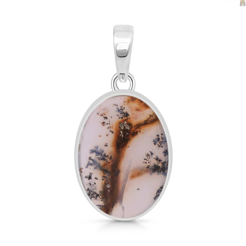 Russian Dendritic Agate Pendant-SP RDA-1-25