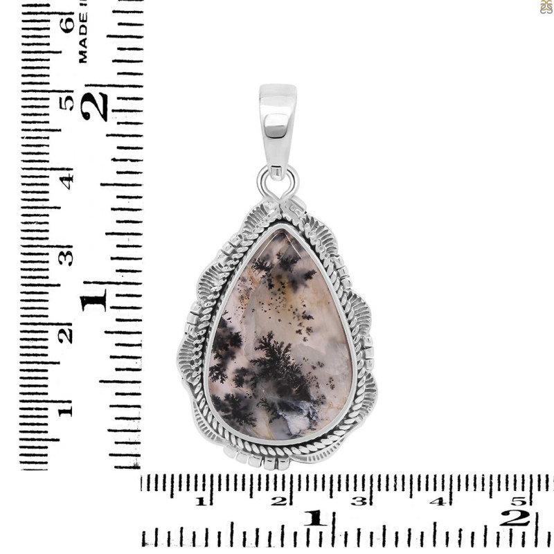 Russian Dendritic Agate Pendant-SP RDA-1-29