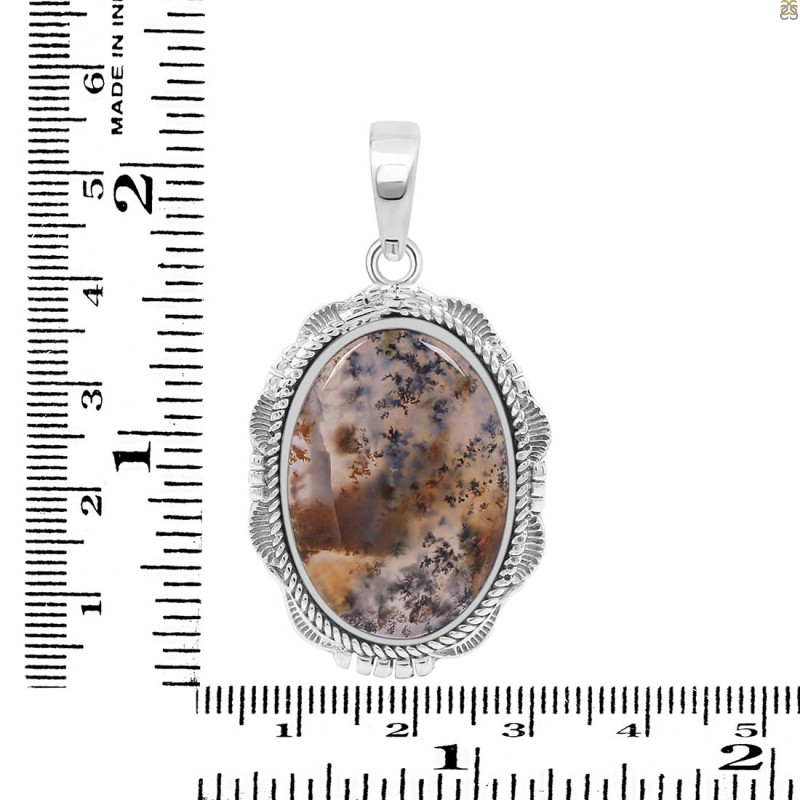 Russian Dendritic Agate Pendant-SP RDA-1-31