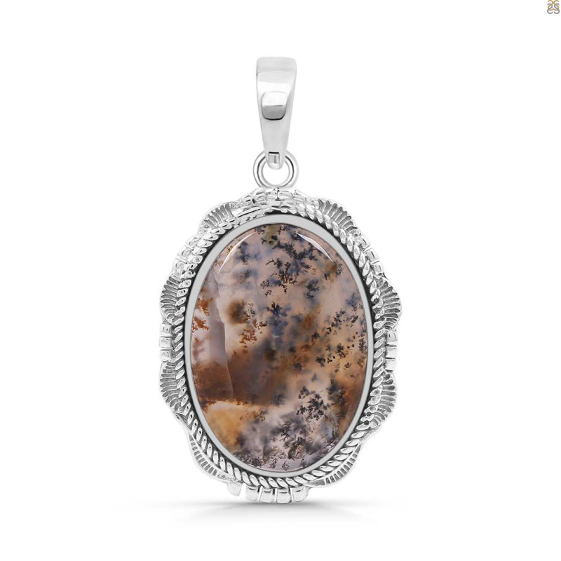 Russian Dendritic Agate Pendant-SP RDA-1-31