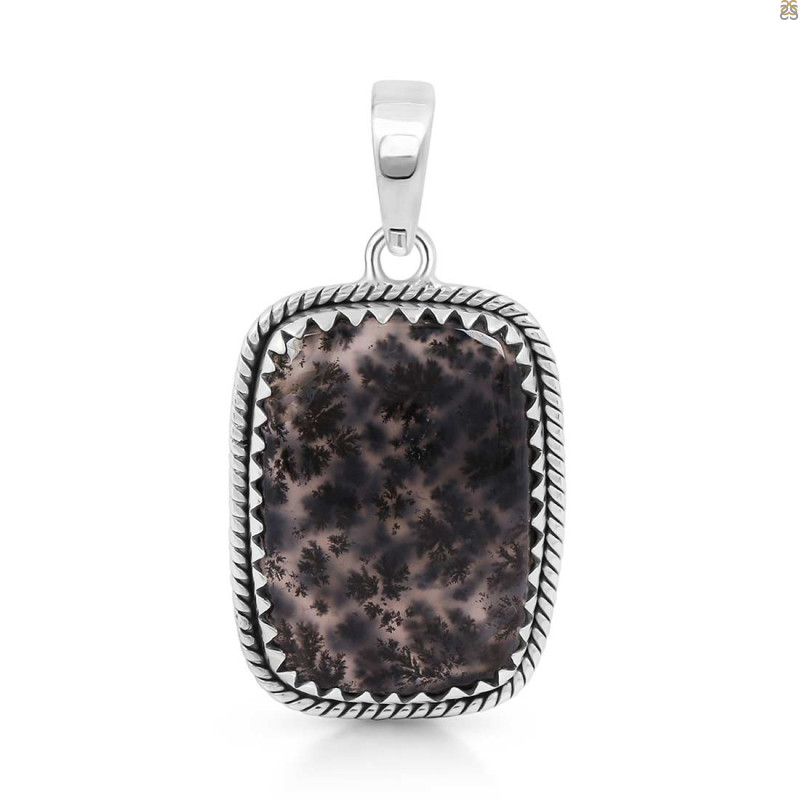 Russian Dendritic Agate Pendant-SP RDA-1-33