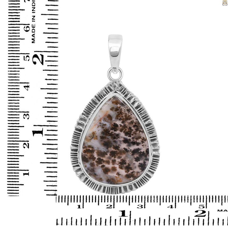 Russian Dendritic Agate Pendant-SP RDA-1-36