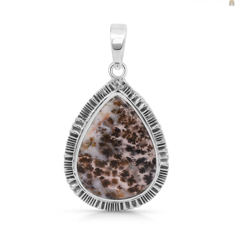 Russian Dendritic Agate Pendant-SP RDA-1-36