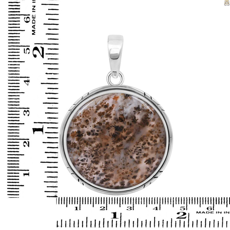 Russian Dendritic Agate Pendant-SP RDA-1-40