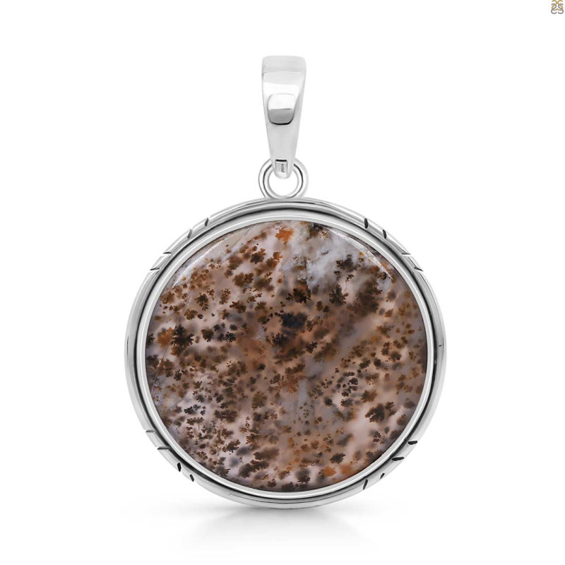 Russian Dendritic Agate Pendant-SP RDA-1-40