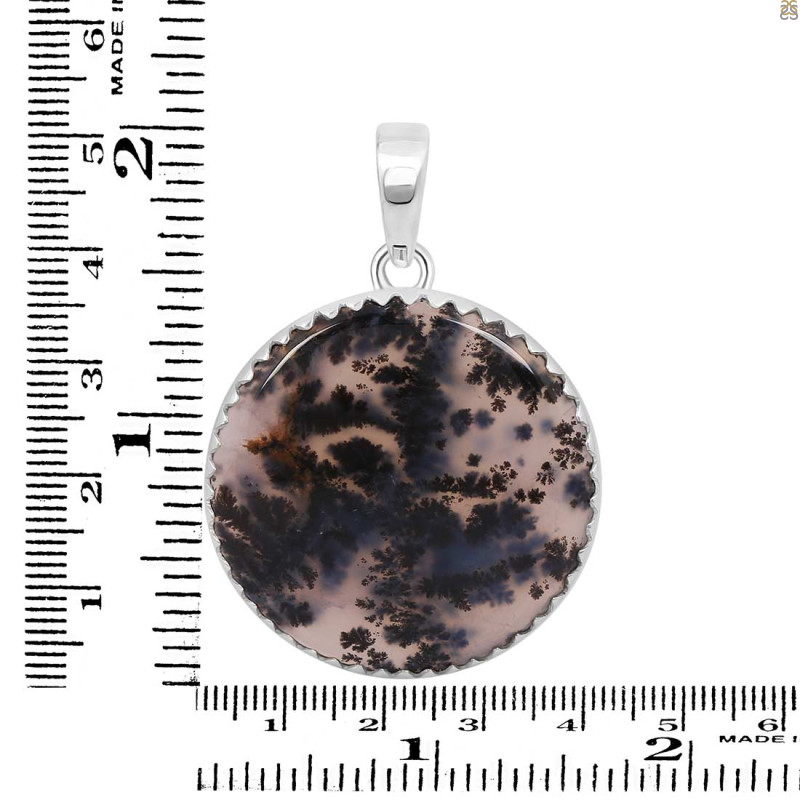 Russian Dendritic Agate Pendant-SP RDA-1-41