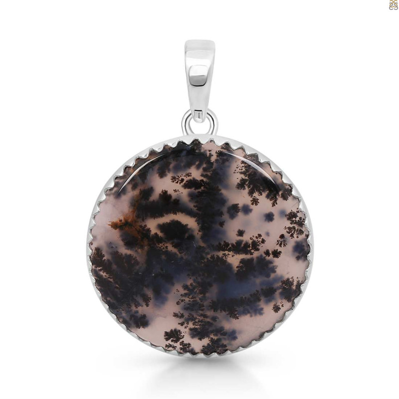 Russian Dendritic Agate Pendant-SP RDA-1-41