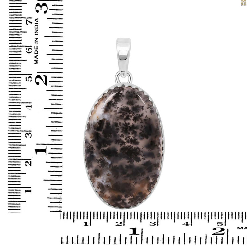 Russian Dendritic Agate Pendant-SP RDA-1-42