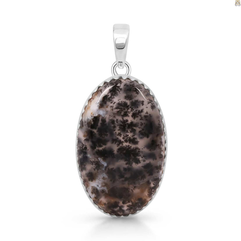 Russian Dendritic Agate Pendant-SP RDA-1-42