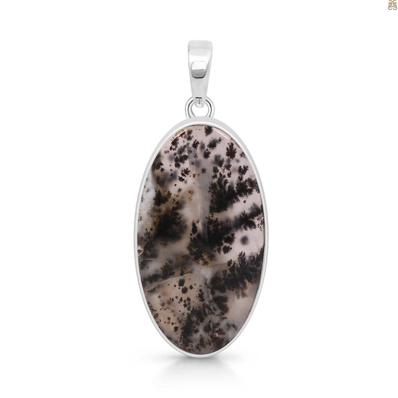 Russian Dendritic Agate Pendant-SP RDA-1-45