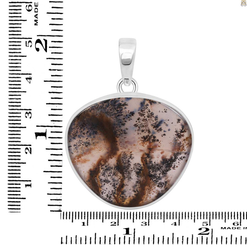 Russian Dendritic Agate Pendant-SP RDA-1-46