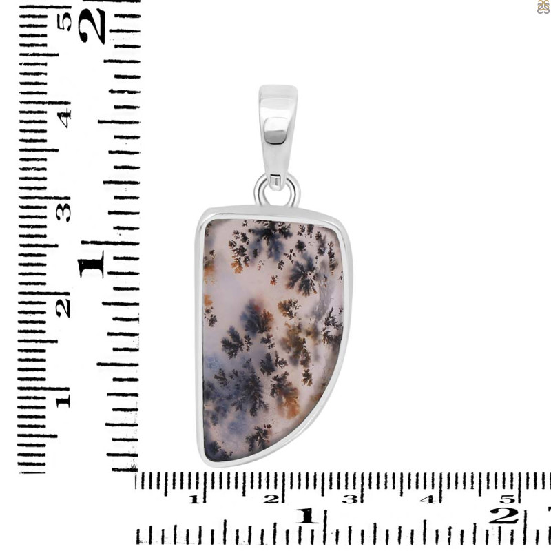 Russian Dendritic Agate Pendant-SP RDA-1-5
