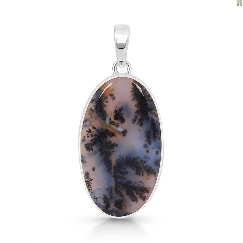 Russian Dendritic Agate Pendant-SP RDA-1-51