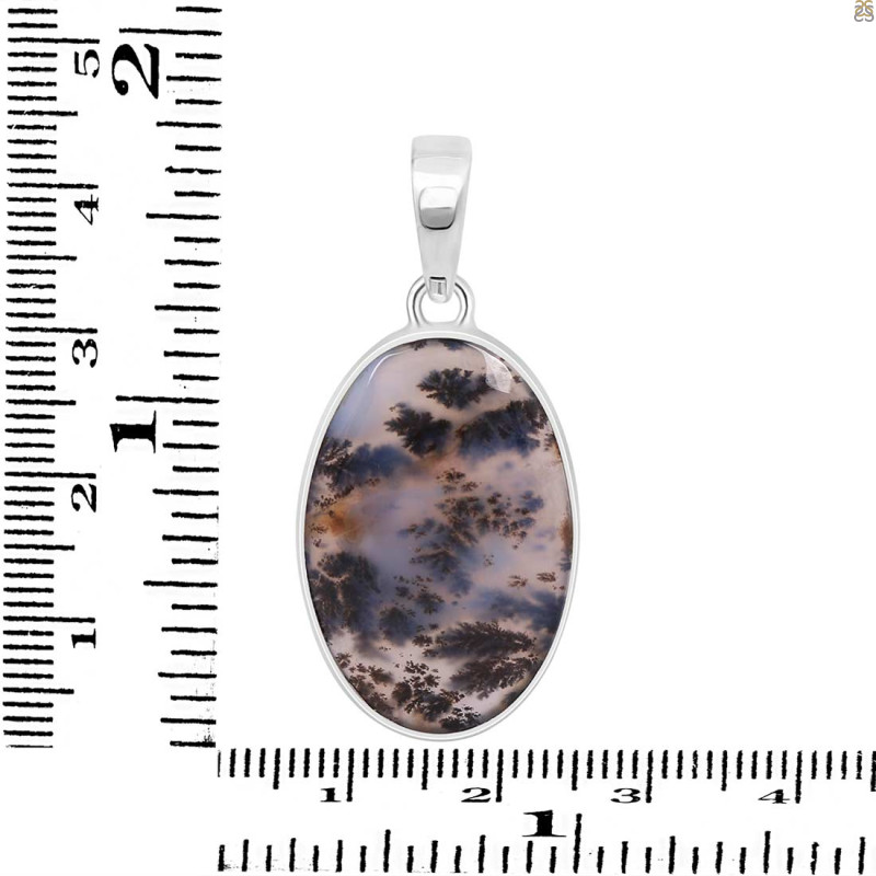 Russian Dendritic Agate Pendant-SP RDA-1-7