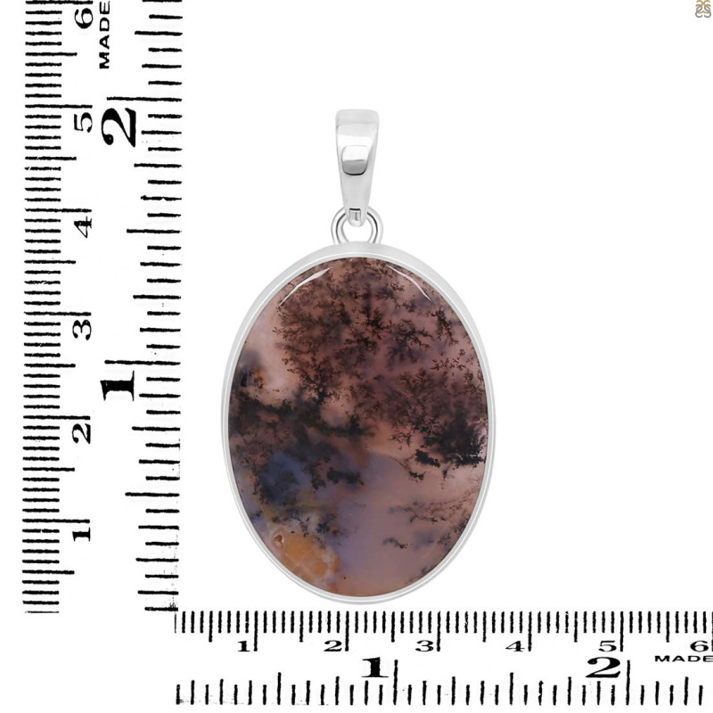 Russian Dendritic Agate Pendant-SP RDA-1-75