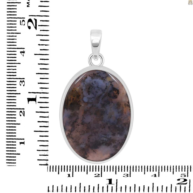Russian Dendritic Agate Pendant-SP RDA-1-77