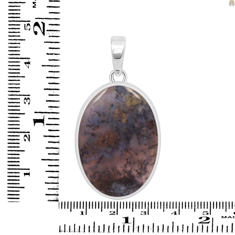 Russian Dendritic Agate Pendant-SP RDA-1-81