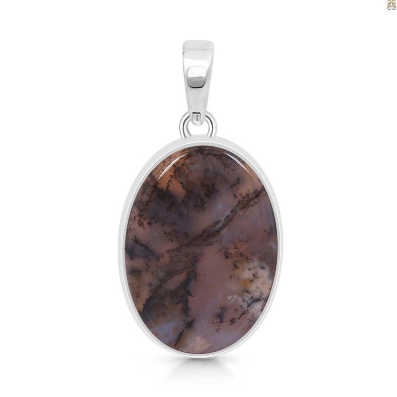 Russian Dendritic Agate Pendant-SP RDA-1-96