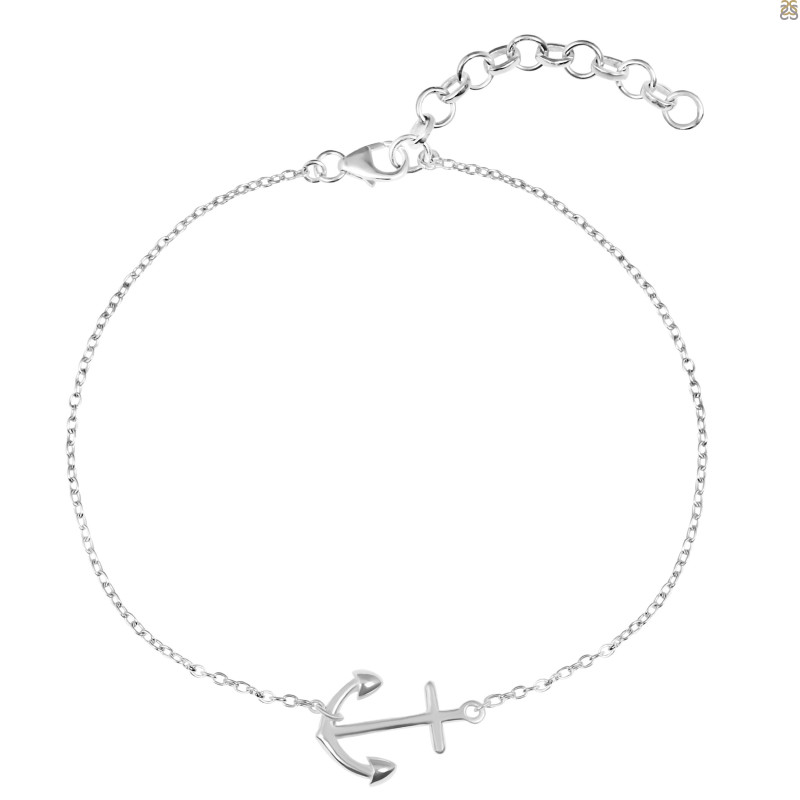 Plain Silver Bracelet PS-RDAL-4
