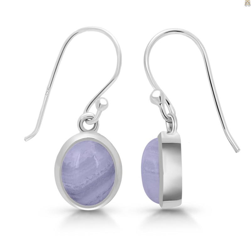 Blue Lace Agate Earring