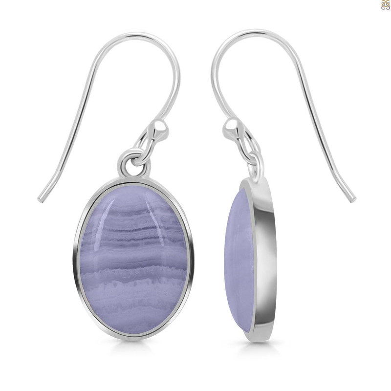 Blue Lace Agate Earring