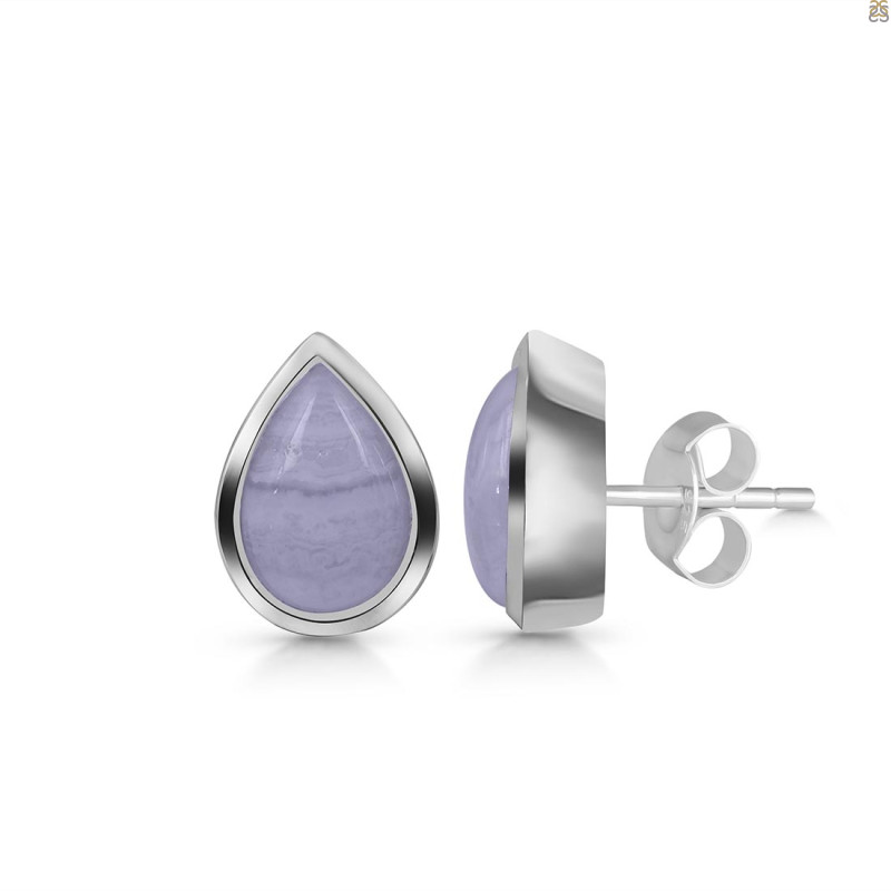 Blue Lace Agate Earring