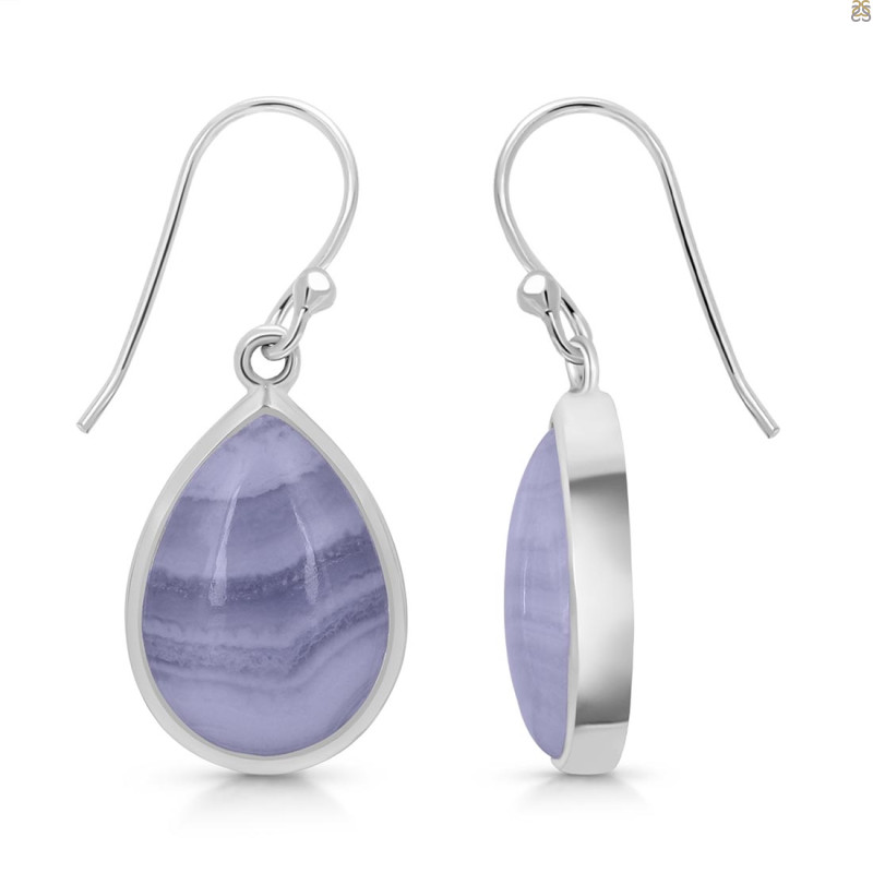 Blue Lace Agate Earring