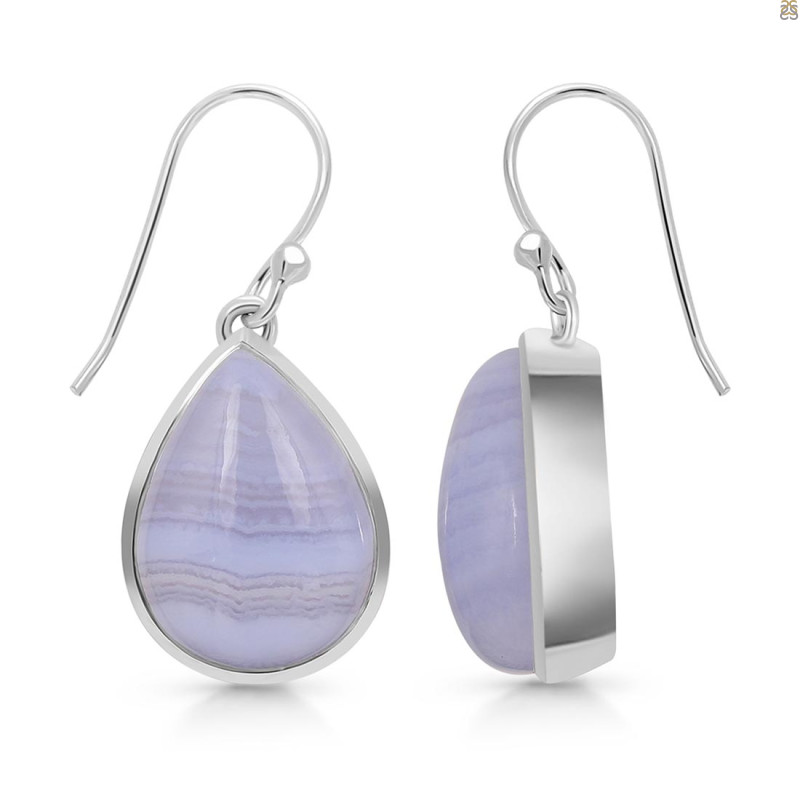 Blue Lace Agate Earring