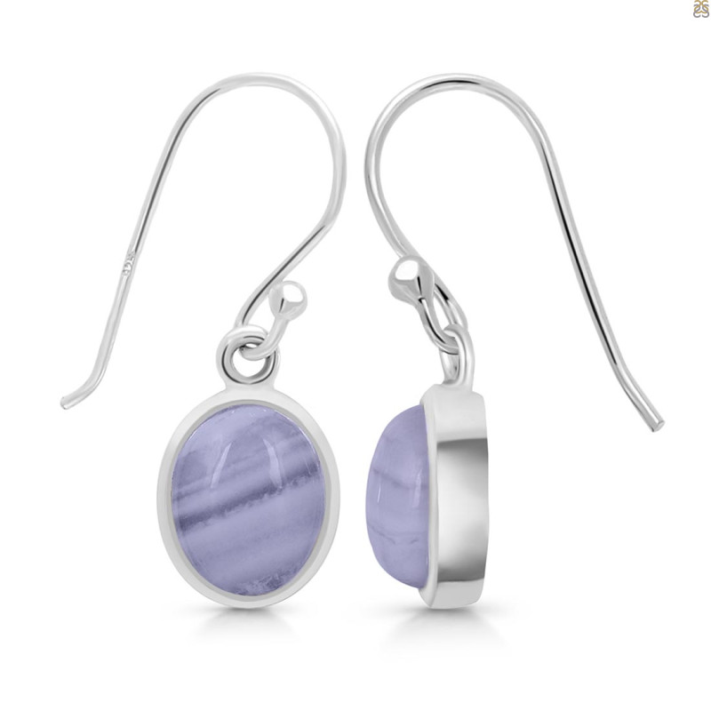 Blue Lace Agate Earring