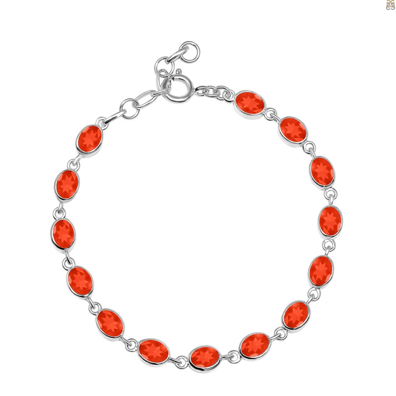 Red Onyx Bracelet ROX-RDB-113-CUT.