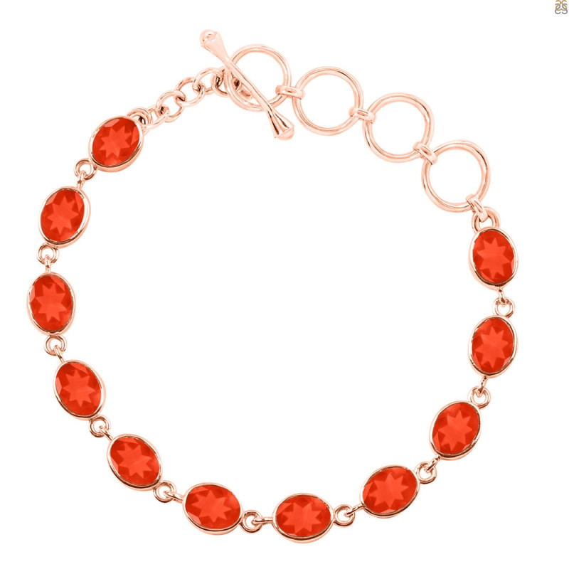 Red Onyx Bracelet ROX-RDB-114-CUT.