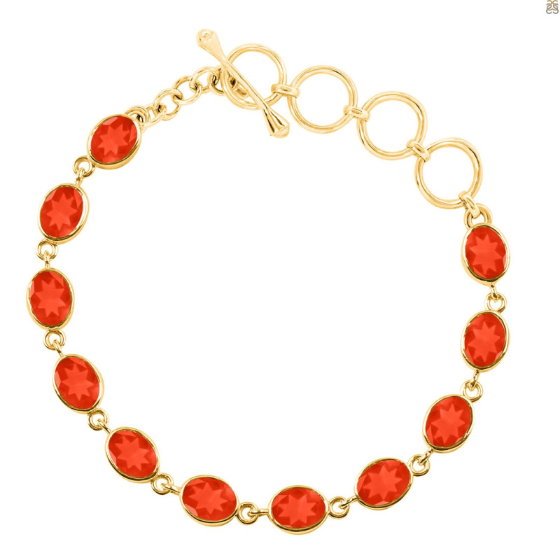 Red Onyx Bracelet ROX-RDB-114-CUT.