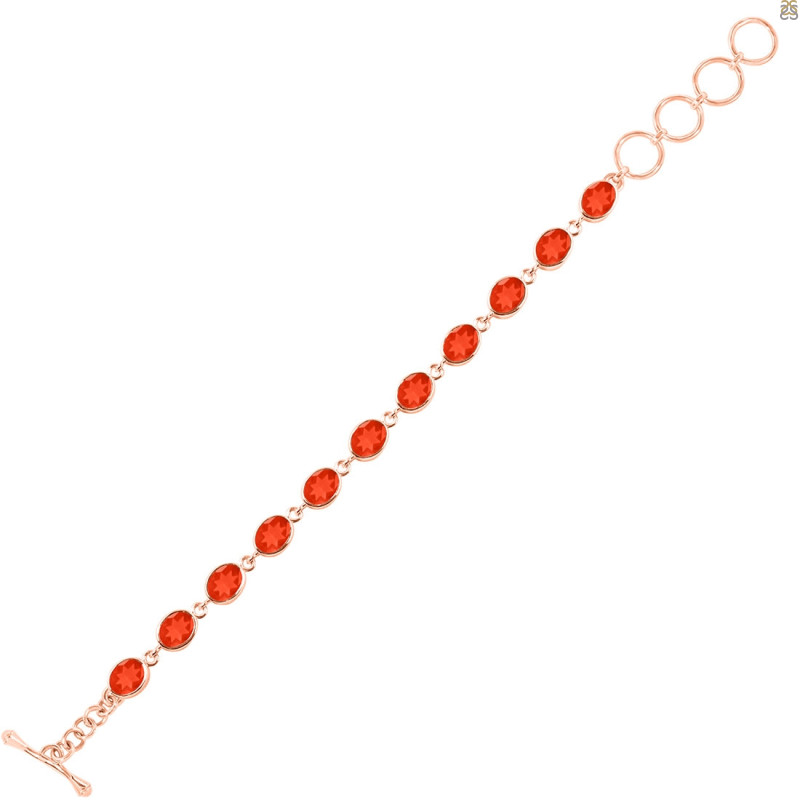 Red Onyx Bracelet ROX-RDB-114-CUT.