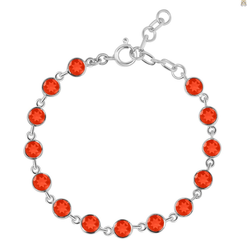 Red Onyx Bracelet ROX-RDB-115-CUT.