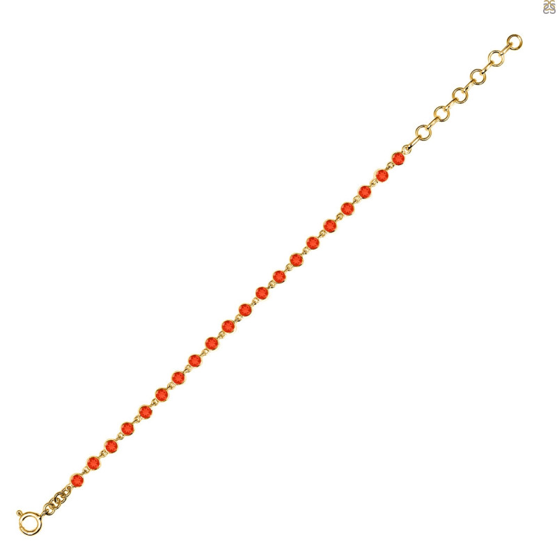 Red Onyx Bracelet ROX-RDB-116-CUT.