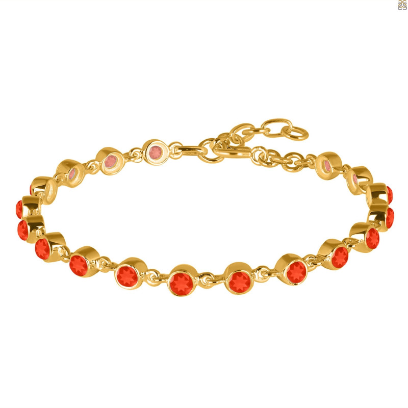 Red Onyx Bracelet ROX-RDB-116-CUT.