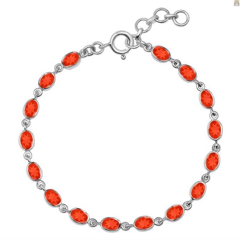 Red Onyx Bracelet ROX-RDB-117-CUT.