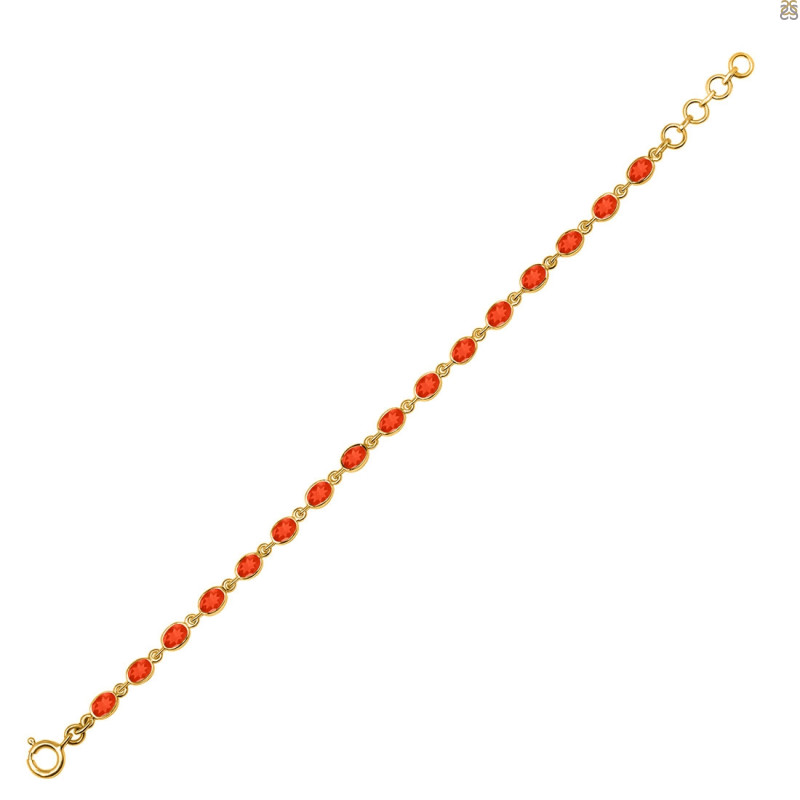 Red Onyx Bracelet ROX-RDB-117-CUT.