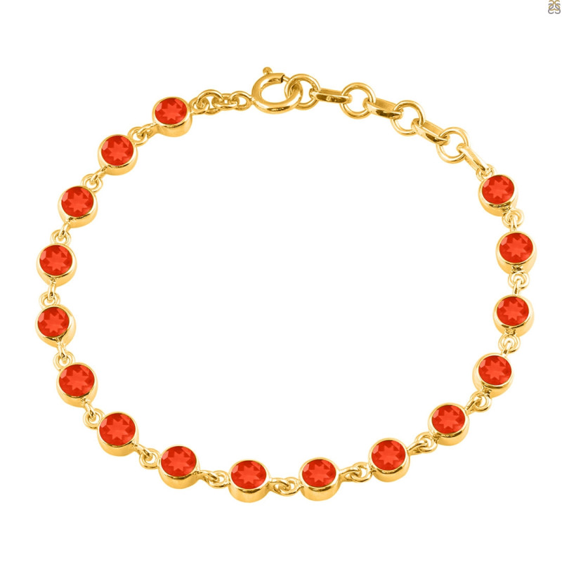 Red Onyx Bracelet ROX-RDB-118-CUT.
