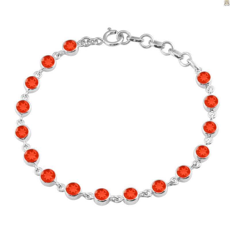 Red Onyx Bracelet ROX-RDB-118-CUT.