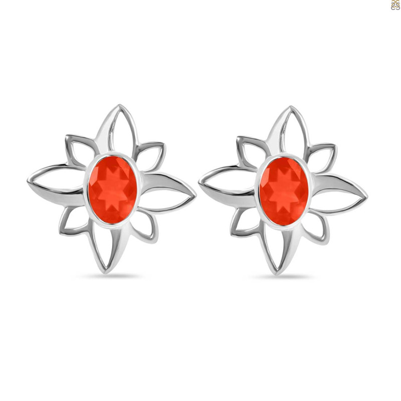 Red Onyx Stud Earring ROX-RDE-11.