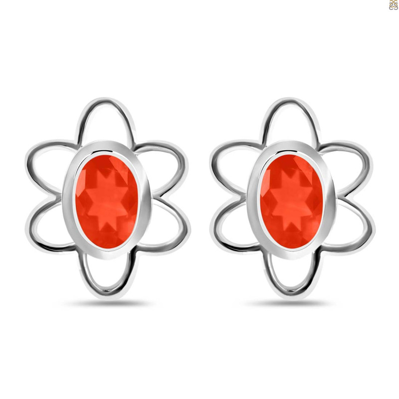 Red Onyx Stud Earring ROX-RDE-12.
