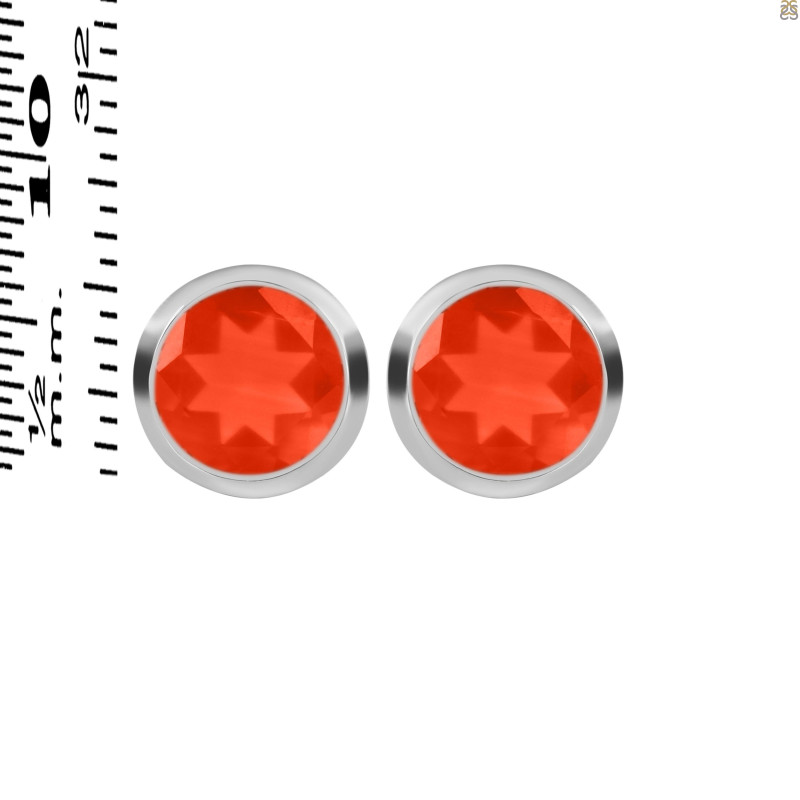 Red Onyx Stud Earring ROX-RDE-1433.