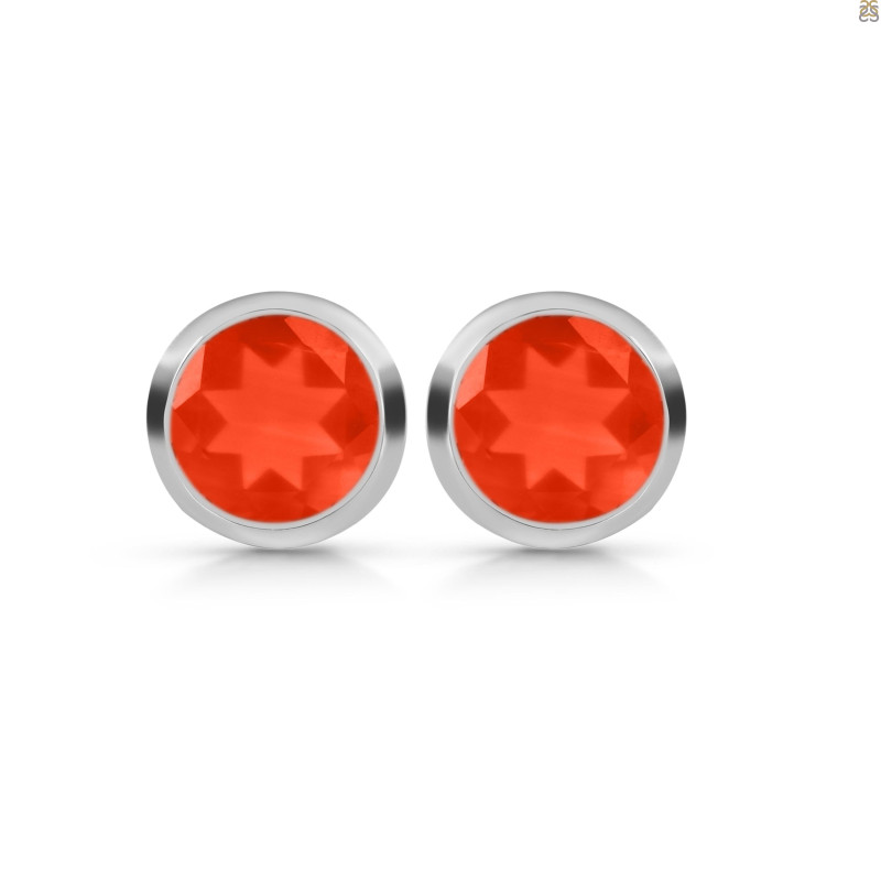 Red Onyx Stud Earring ROX-RDE-1433.